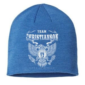 Team Christianson Lifetime Member Last Name Gift Sustainable Beanie