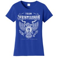 Team Christianson Lifetime Member Last Name Gift Women's T-Shirt