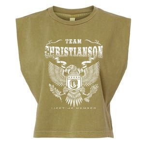 Team Christianson Lifetime Member Last Name Gift Garment-Dyed Women's Muscle Tee