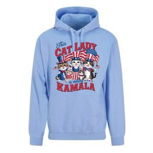 This Cat Lady Voting For Kamala Harris 2024 1st Female President Unisex Surf Hoodie