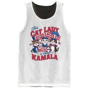 This Cat Lady Voting For Kamala Harris 2024 1st Female President Mesh Reversible Basketball Jersey Tank