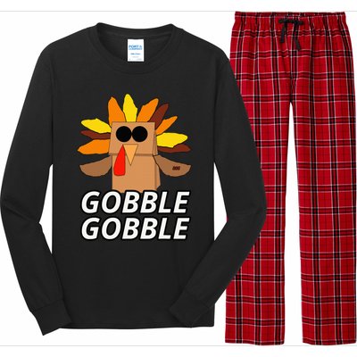 Thanksgiving Cute Lil Turkey  Thanksgiving  Long Sleeve Pajama Set