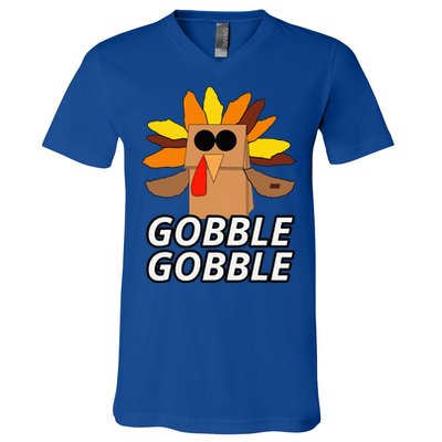 Thanksgiving Cute Lil Turkey  Thanksgiving  V-Neck T-Shirt