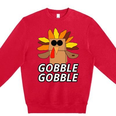 Thanksgiving Cute Lil Turkey  Thanksgiving  Premium Crewneck Sweatshirt