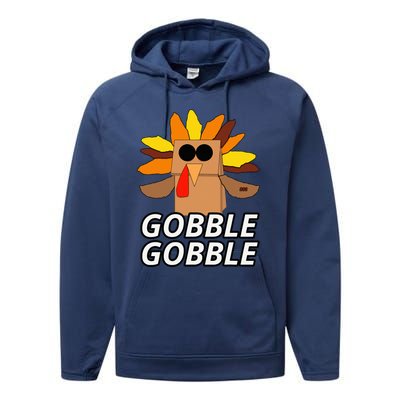 Thanksgiving Cute Lil Turkey  Thanksgiving  Performance Fleece Hoodie