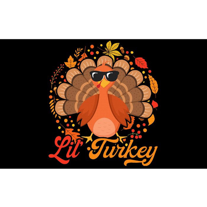 Thanksgiving  Cute Lil Turkey Thanksgiving Bumper Sticker