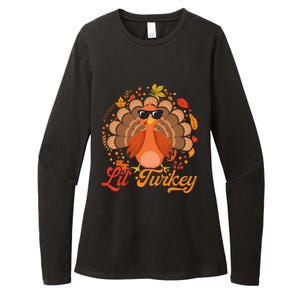 Thanksgiving  Cute Lil Turkey Thanksgiving Womens CVC Long Sleeve Shirt