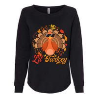 Thanksgiving  Cute Lil Turkey Thanksgiving Womens California Wash Sweatshirt