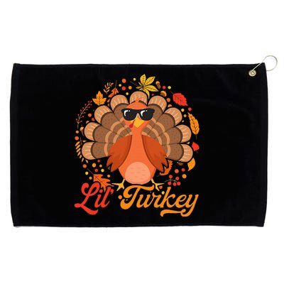 Thanksgiving  Cute Lil Turkey Thanksgiving Grommeted Golf Towel