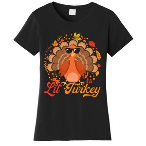 Thanksgiving  Cute Lil Turkey Thanksgiving Women's T-Shirt