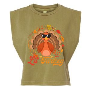 Thanksgiving  Cute Lil Turkey Thanksgiving Garment-Dyed Women's Muscle Tee