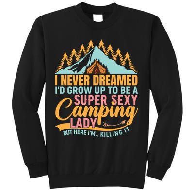 Typography Camping Lover T Sweatshirt