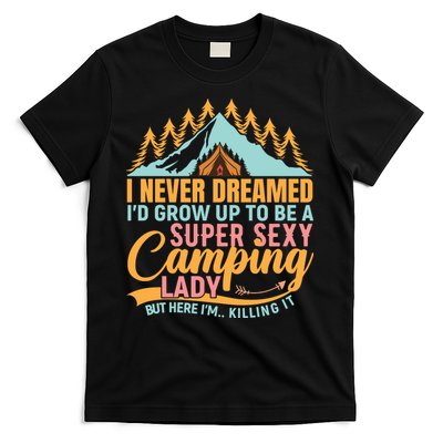 Typography Camping Lover T T-Shirt