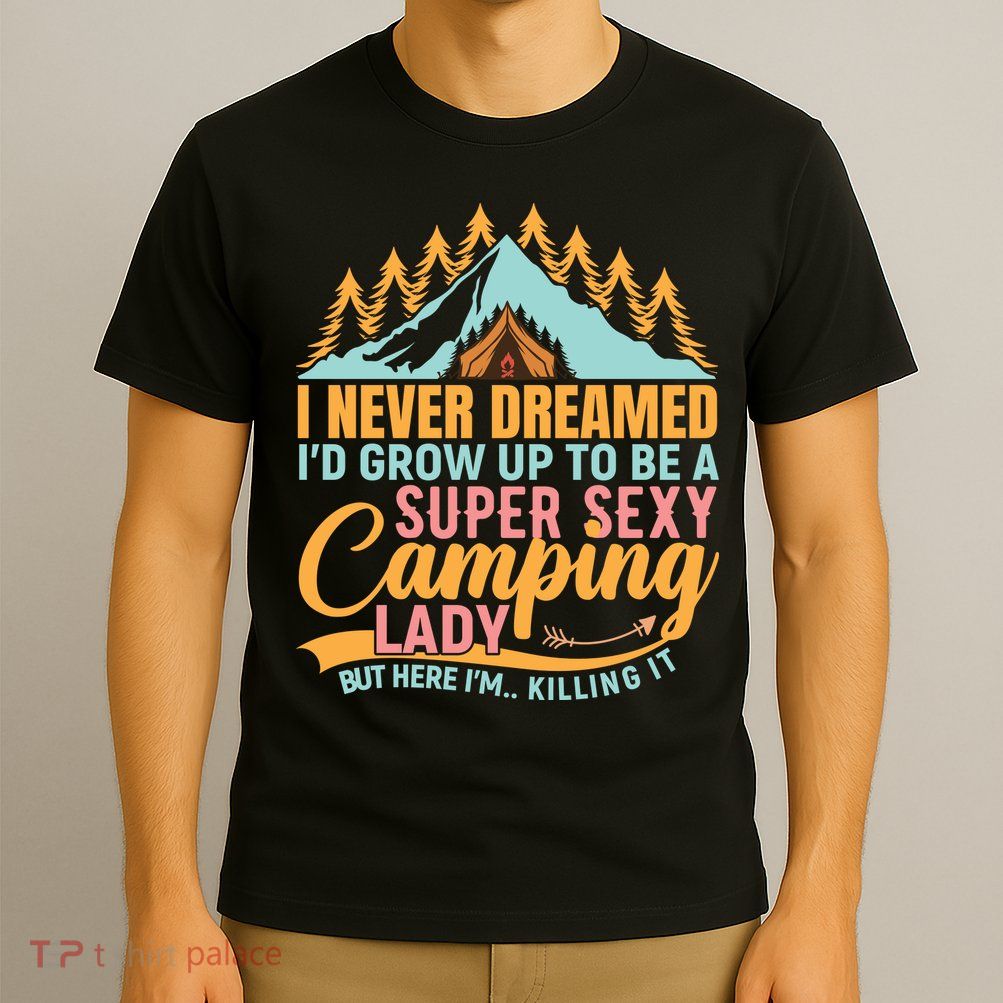 Typography Camping Lover T T-Shirt