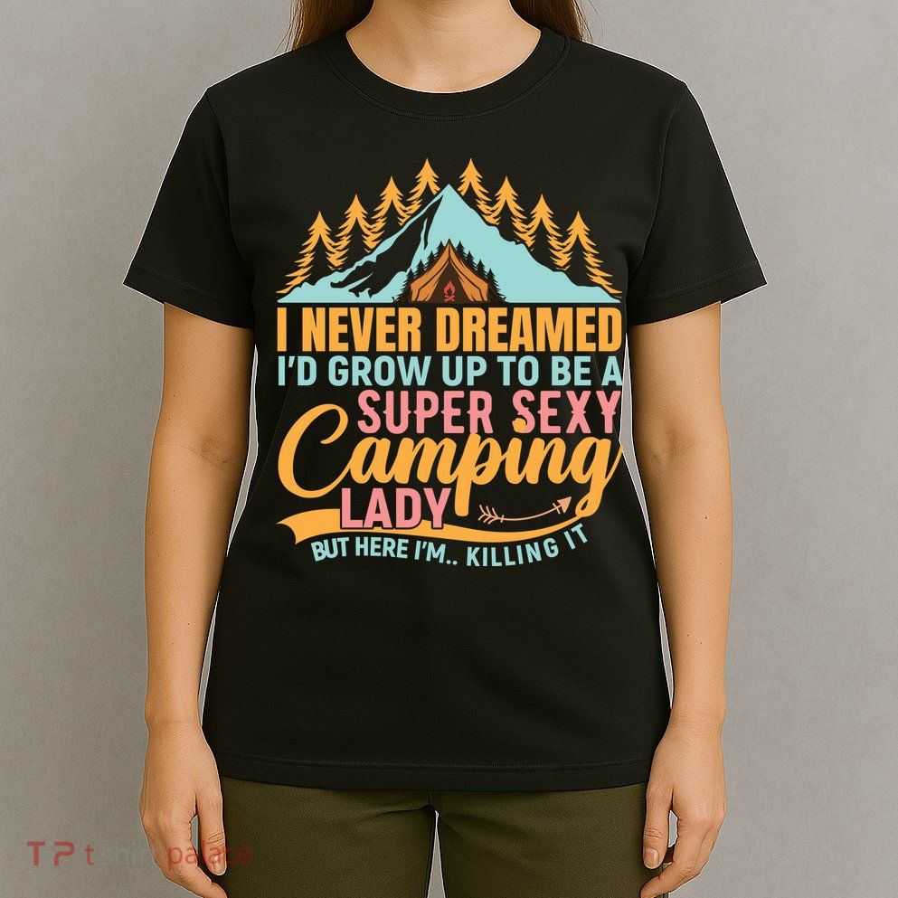 Typography Camping Lover T T-Shirt