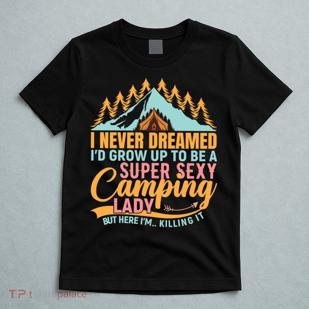Typography Camping Lover T T-Shirt