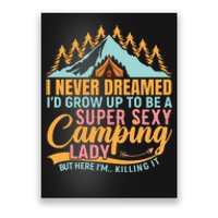 Typography Camping Lover T Poster