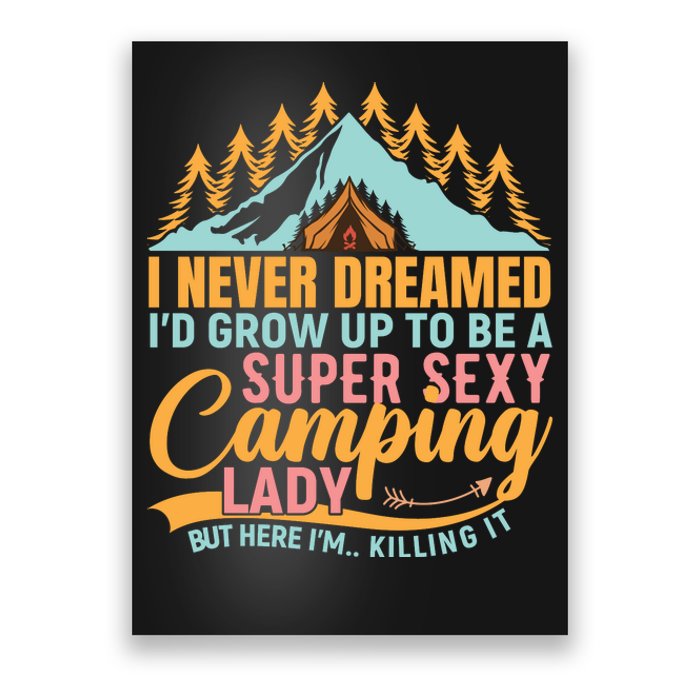 Typography Camping Lover T Poster