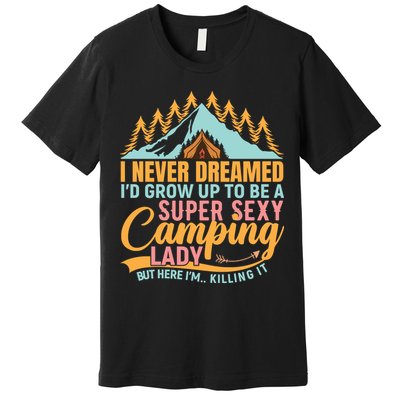 Typography Camping Lover T Premium T-Shirt