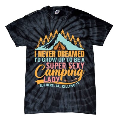 Typography Camping Lover T Tie-Dye T-Shirt