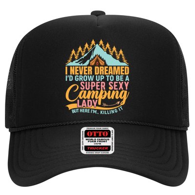 Typography Camping Lover T Trucker Hat