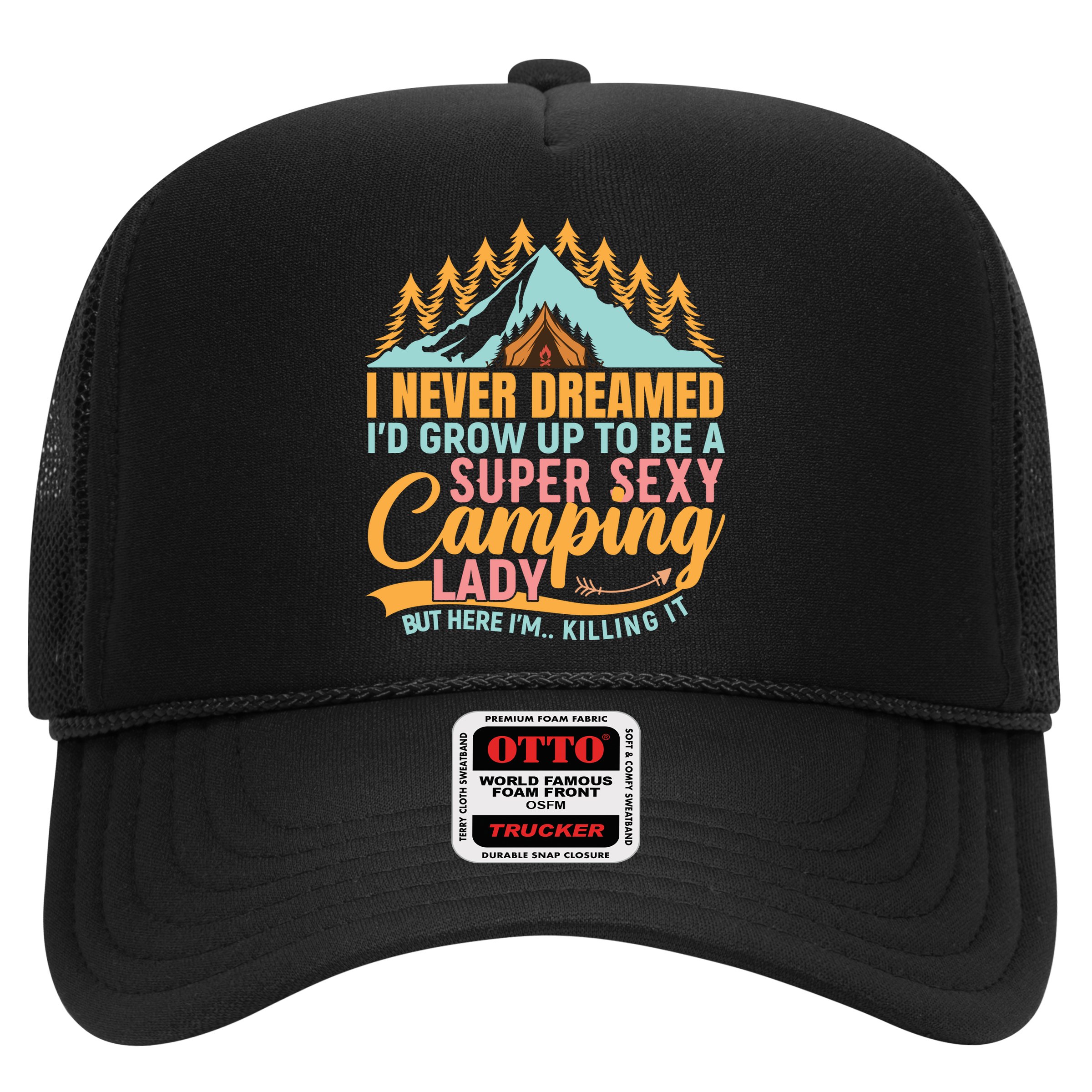 Typography Camping Lover T Hat