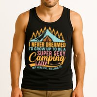 Typography Camping Lover T Tank Top