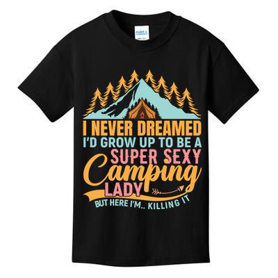 Typography Camping Lover T Kids T-Shirt