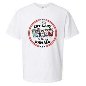 This Cat Lady Voting For Kamala Harris 2024 1st Female President Sueded Cloud Jersey T-Shirt