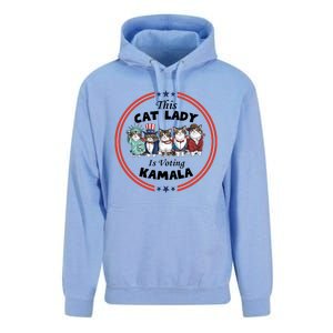 This Cat Lady Voting For Kamala Harris 2024 1st Female President Unisex Surf Hoodie