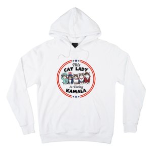 This Cat Lady Voting For Kamala Harris 2024 1st Female President Hoodie