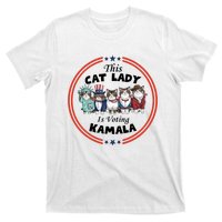 This Cat Lady Voting For Kamala Harris 2024 1st Female President T-Shirt