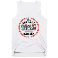 This Cat Lady Voting For Kamala Harris 2024 1st Female President Tank Top