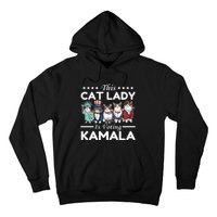 This Cat Lady Voting For Kamala Harris 2024 1st Female President Hoodie