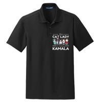 This Cat Lady Voting For Kamala Harris 2024 1st Female President Dry Zone Grid Polo