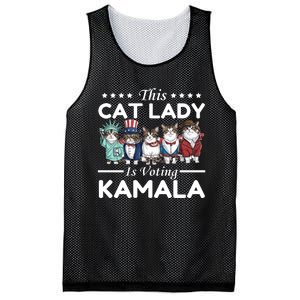 This Cat Lady Voting For Kamala Harris 2024 1st Female President Mesh Reversible Basketball Jersey Tank