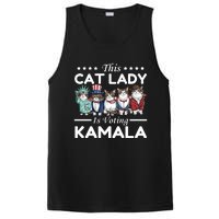 This Cat Lady Voting For Kamala Harris 2024 1st Female President PosiCharge Competitor Tank