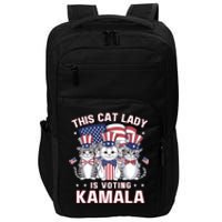 This Cat Lady Voting For Kamala Harris 2024 1st Female President Impact Tech Backpack