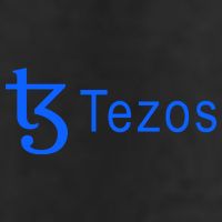 Tezos Cryptocurrency Logo 7 Panel Mesh Trucker Snapback Hat