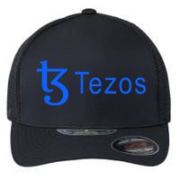 Tezos Cryptocurrency Logo Flexfit Unipanel Trucker Cap
