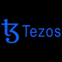 Tezos Cryptocurrency Logo Flexfit Unipanel Trucker Cap