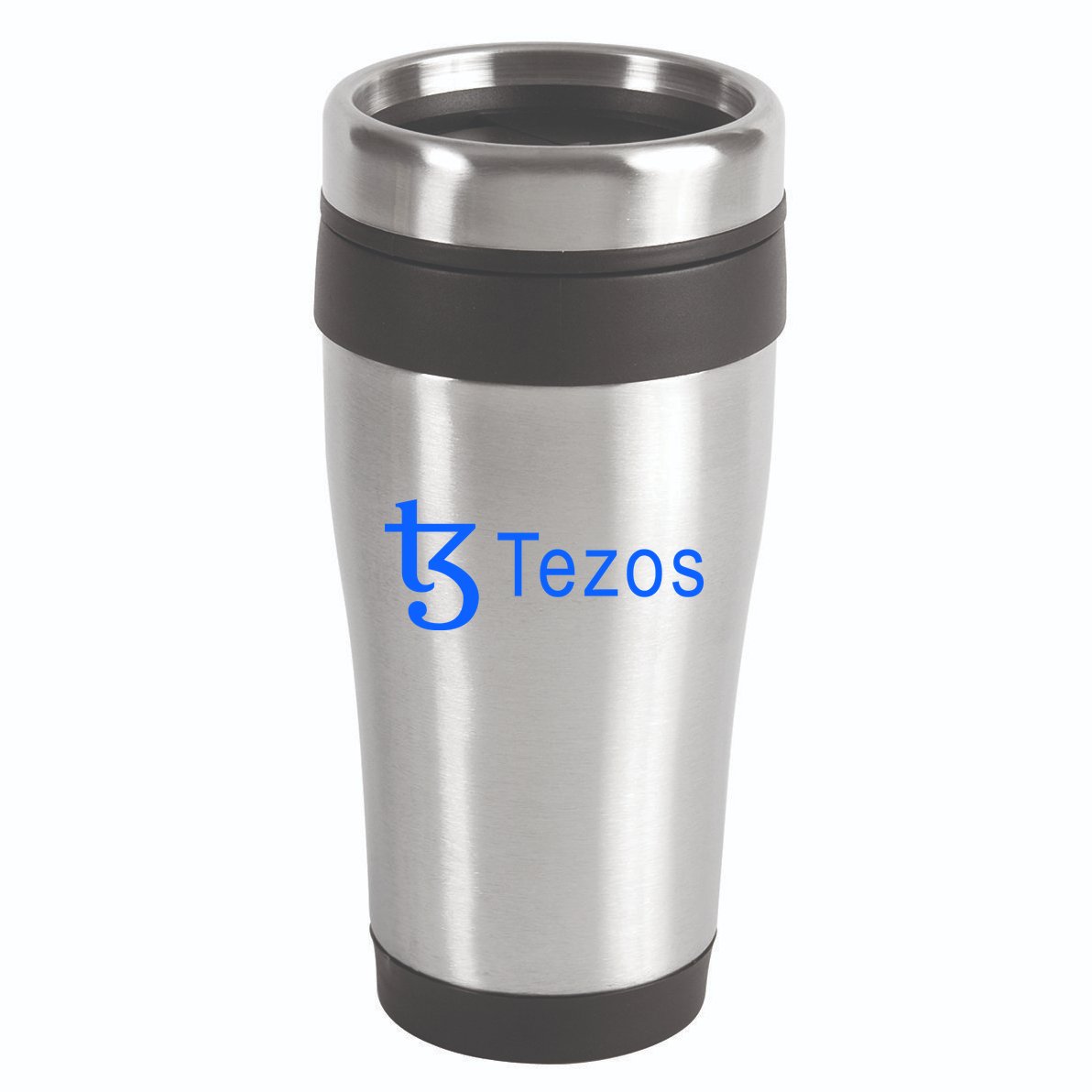 Tezos Cryptocurrency Logo 16oz Travel Tumbler