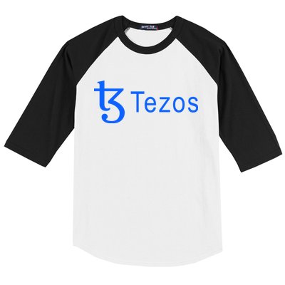 Tezos Cryptocurrency Logo Baseball Sleeve Shirt