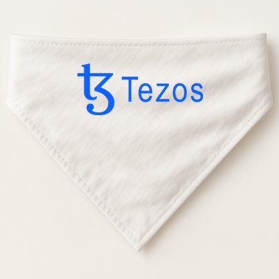 Tezos Cryptocurrency Logo USA-Made Doggie Bandana