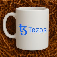 Tezos Cryptocurrency Logo Mug