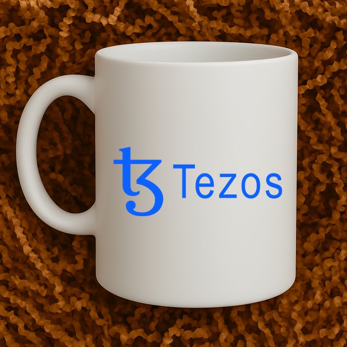 Tezos Cryptocurrency Logo Mug