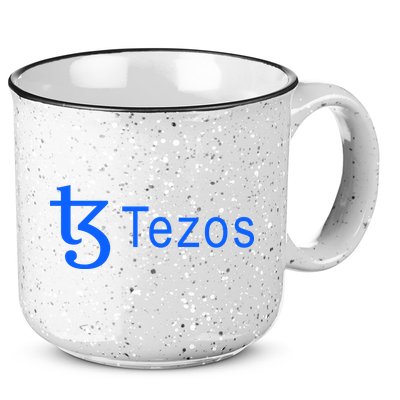 Tezos Cryptocurrency Logo 15oz Campfire Ceramic Mug