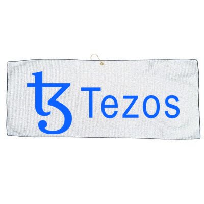Tezos Cryptocurrency Logo Large Microfiber Waffle Golf Towel