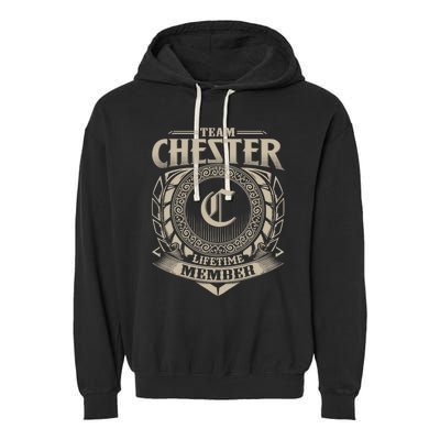 Team CHESTER Lifetime Member CHESTER Name Personalized Garment-Dyed Fleece Hoodie