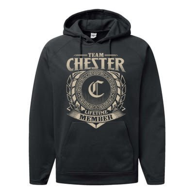 Team CHESTER Lifetime Member CHESTER Name Personalized Performance Fleece Hoodie